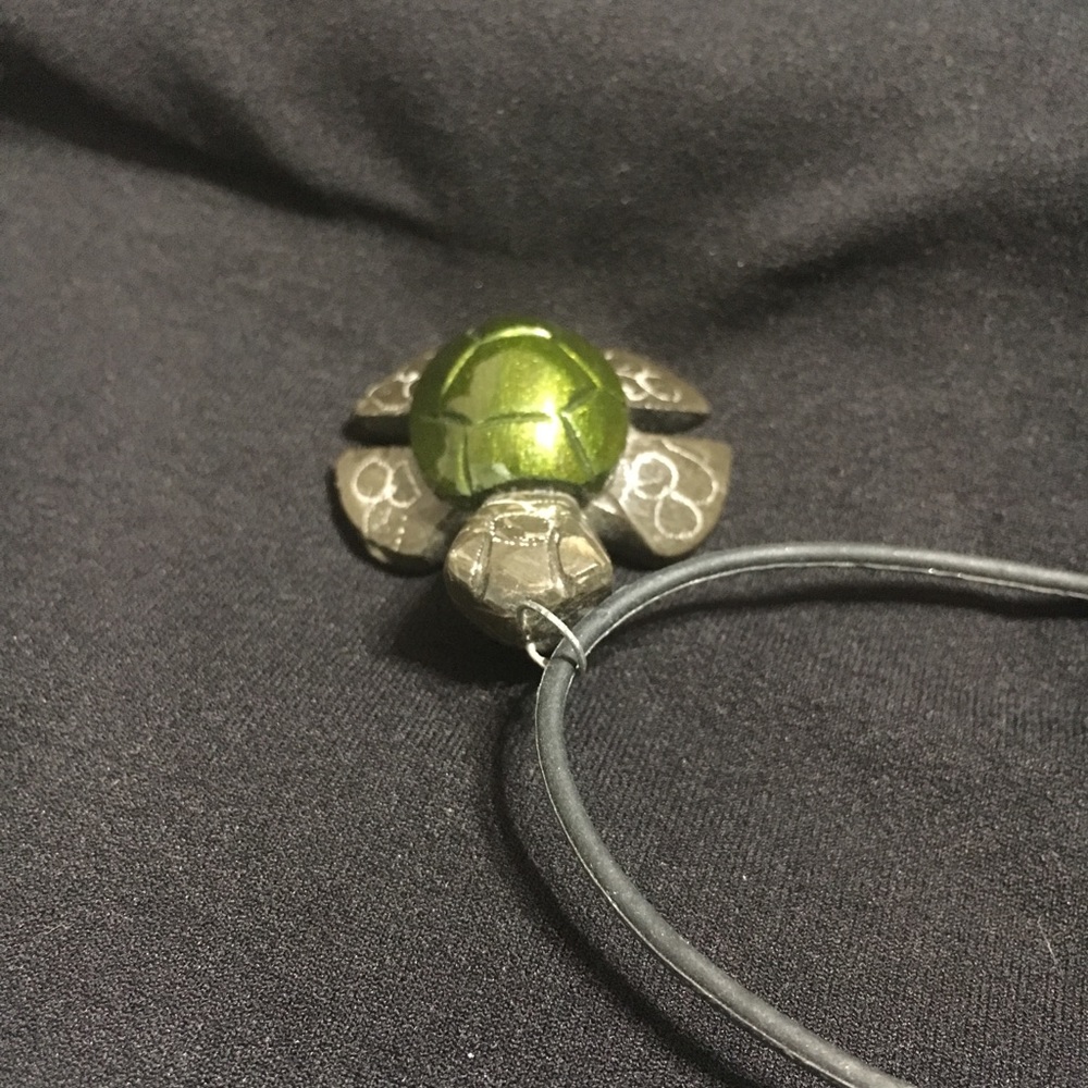 Hand Painted Sea Turtle pendant from Puerto Rico